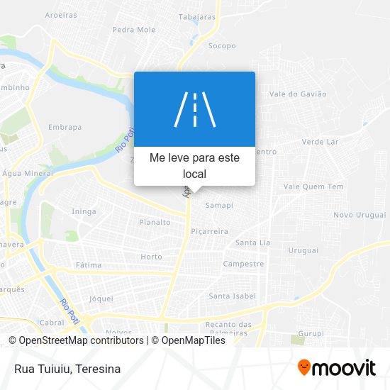 Rua Tuiuiu mapa