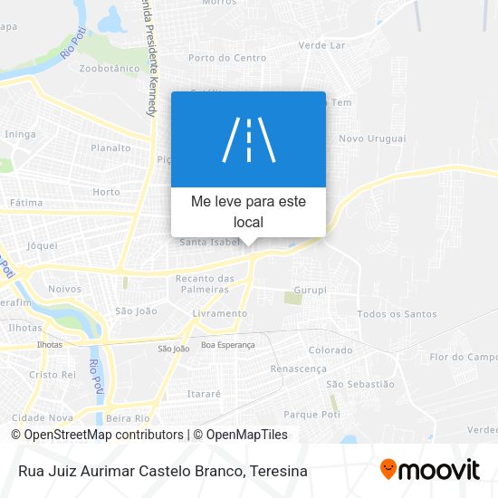 Rua Juiz Aurimar Castelo Branco mapa