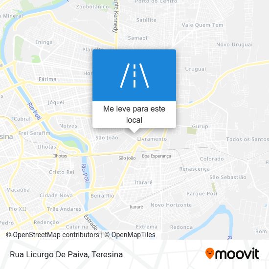 Rua Licurgo De Paiva mapa