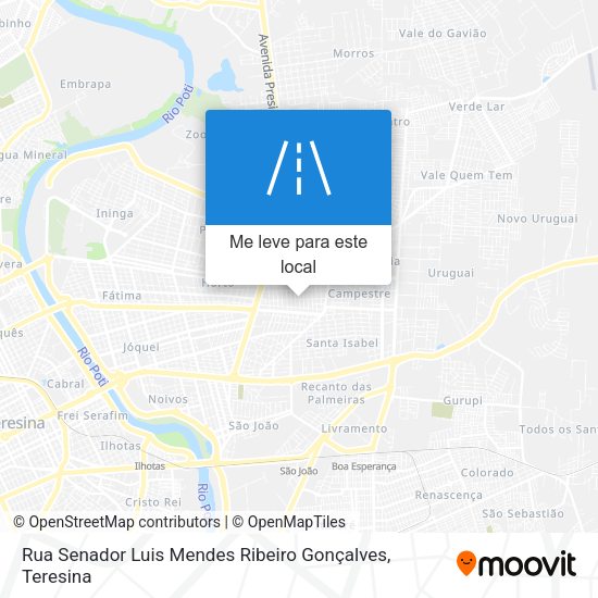 Rua Senador Luis Mendes Ribeiro Gonçalves mapa