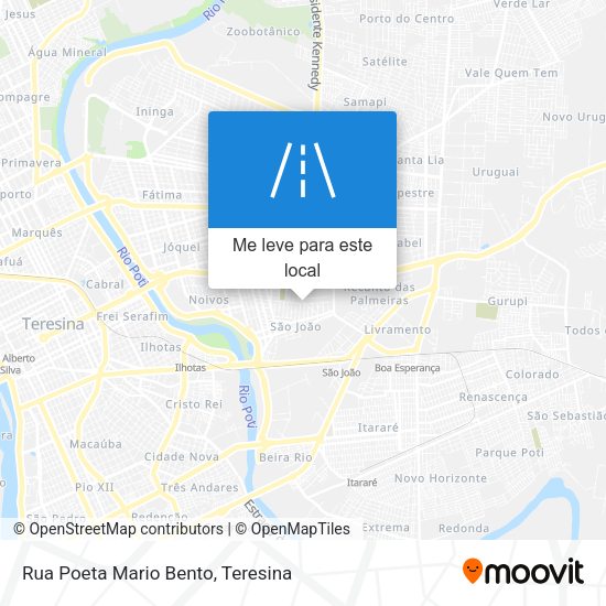 Rua Poeta Mario Bento mapa