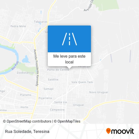 Rua Soledade mapa