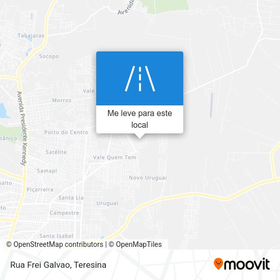 Rua Frei Galvao mapa