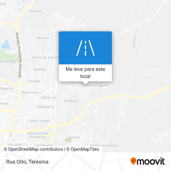 Rua Oito mapa