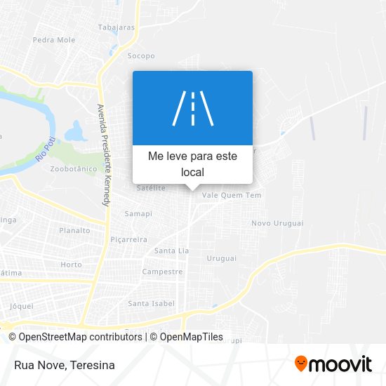 Rua Nove mapa