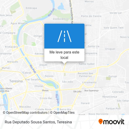 Rua Deputado Sousa Santos mapa