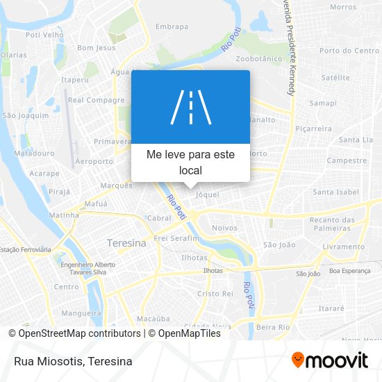 Rua Miosotis mapa