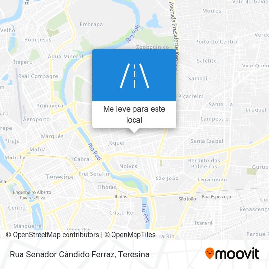 Rua Senador Cândido Ferraz mapa