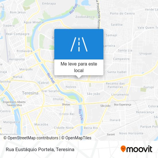 Rua Eustáquio Portela mapa