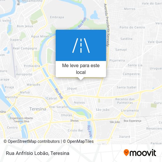 Rua Anfrísio Lobão mapa