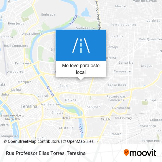 Rua Professor Elias Torres mapa