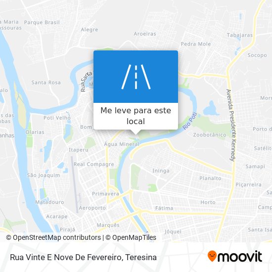 Rua Vinte E Nove De Fevereiro mapa