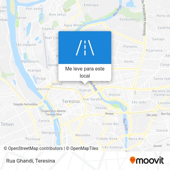Rua Ghandi mapa