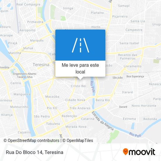 Rua Do Bloco 14 mapa
