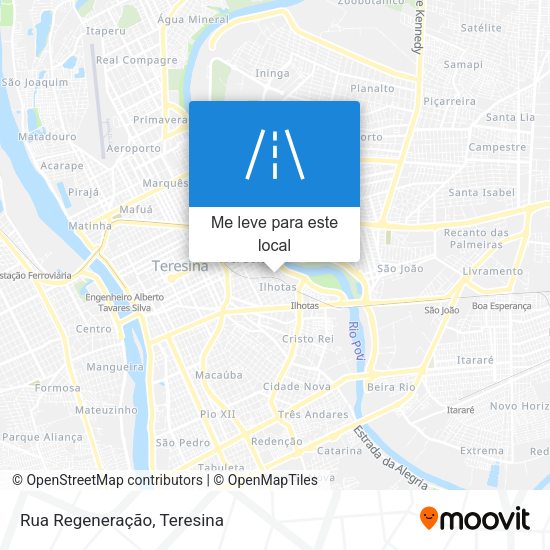 Rua Regeneração mapa