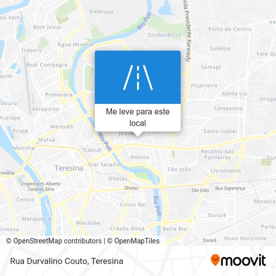 Rua Durvalino Couto mapa