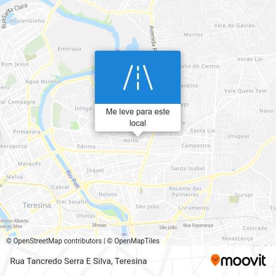 Rua Tancredo Serra E Silva mapa