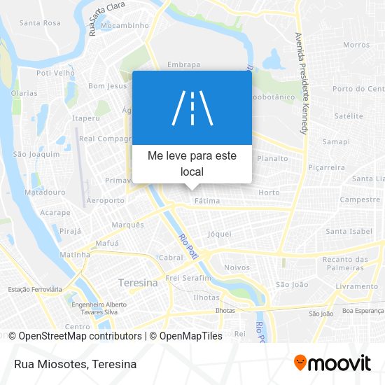 Rua Miosotes mapa