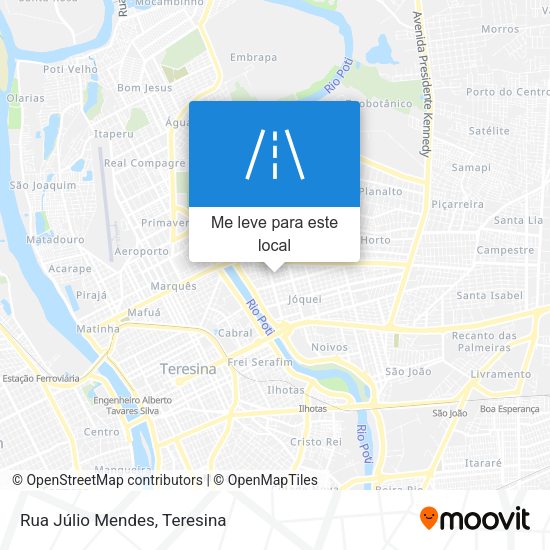 Rua Júlio Mendes mapa