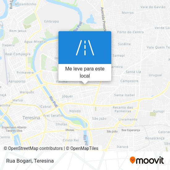 Rua Bogari mapa