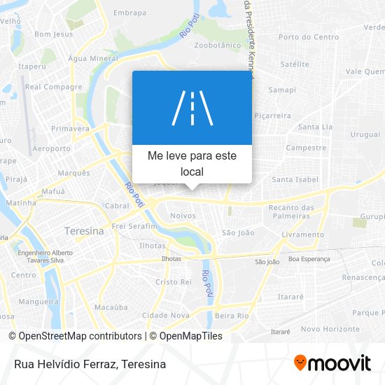 Rua Helvídio Ferraz mapa