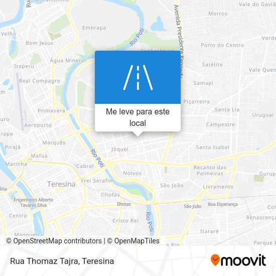 Rua Thomaz Tajra mapa