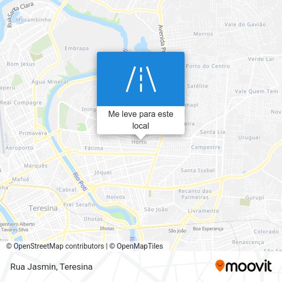 Rua Jasmin mapa