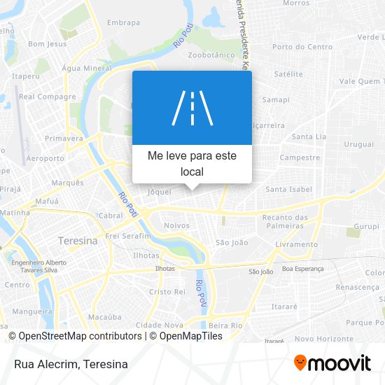 Rua Alecrim mapa
