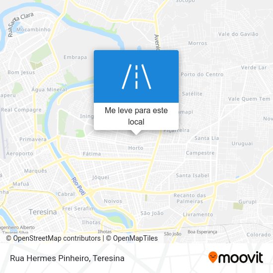 Rua Hermes Pinheiro mapa
