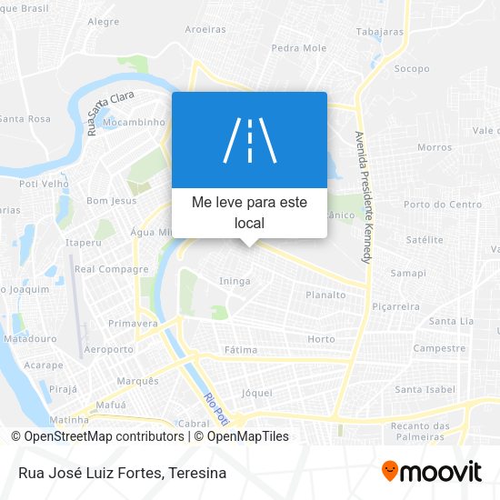 Rua José Luiz Fortes mapa