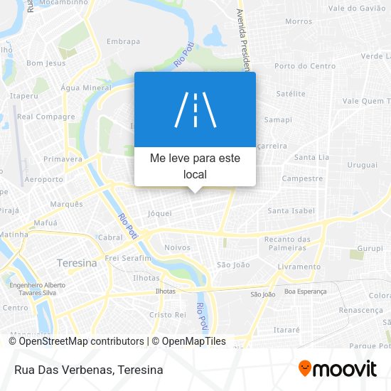 Rua Das Verbenas mapa