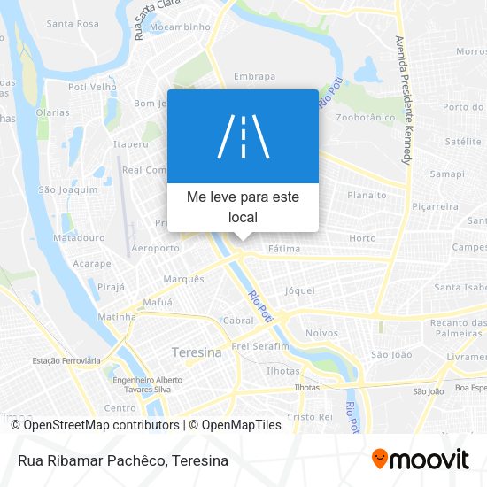 Rua Ribamar Pachêco mapa