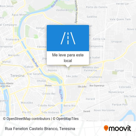 Rua Fenelon Castelo Branco mapa