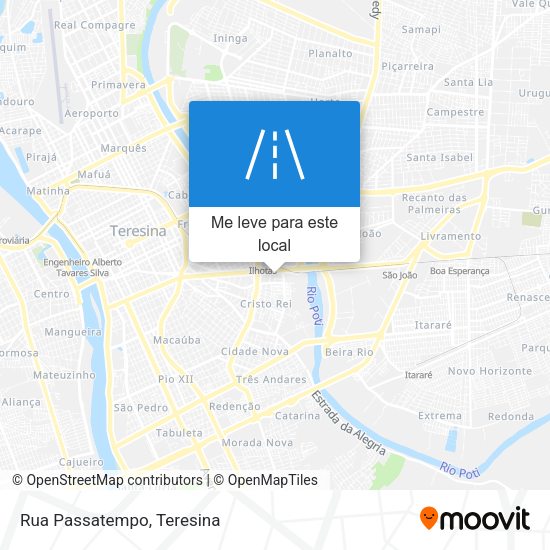 Rua Passatempo mapa