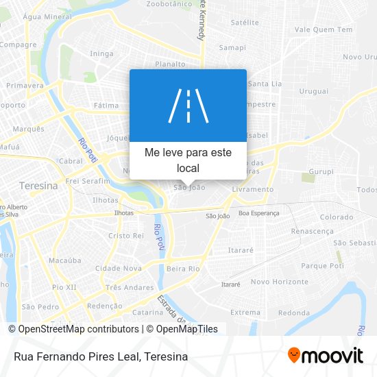 Rua Fernando Pires Leal mapa