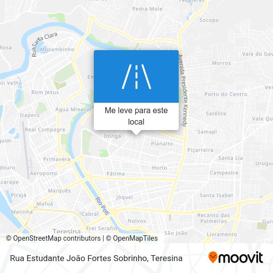 Rua Estudante João Fortes Sobrinho mapa
