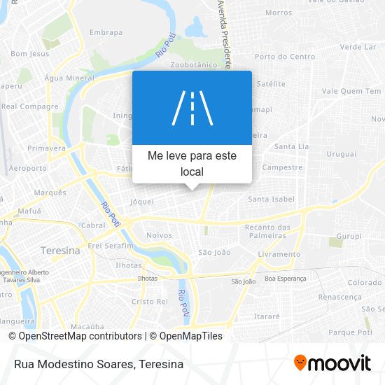 Rua Modestino Soares mapa