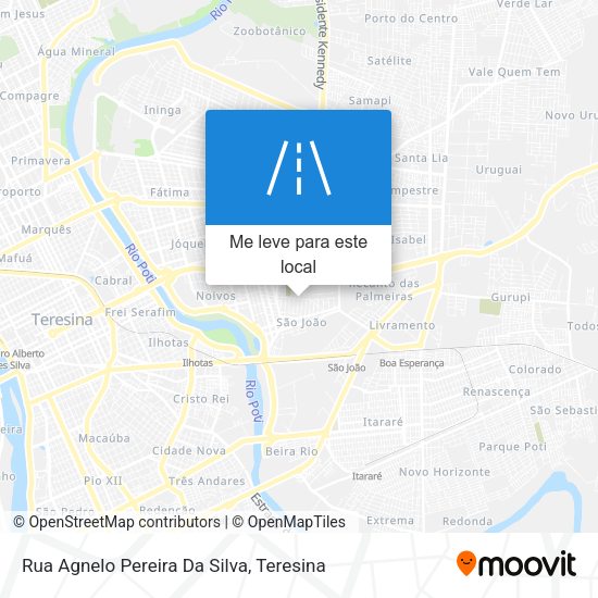 Rua Agnelo Pereira Da Silva mapa