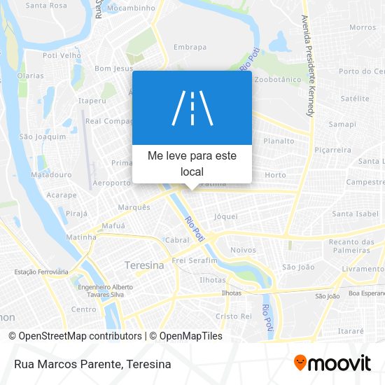 Rua Marcos Parente mapa