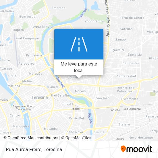 Rua Àurea Freire mapa