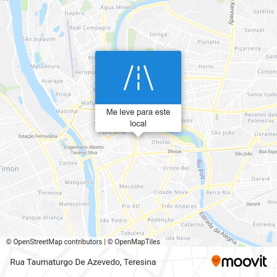 Rua Taumaturgo De Azevedo mapa
