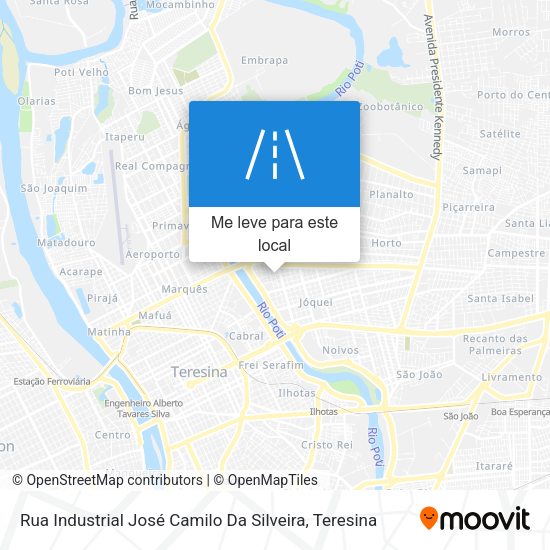 Rua Industrial José Camilo Da Silveira mapa
