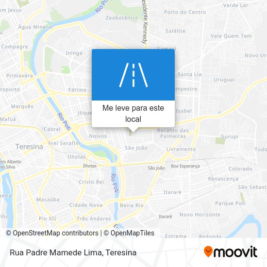 Rua Padre Mamede Lima mapa