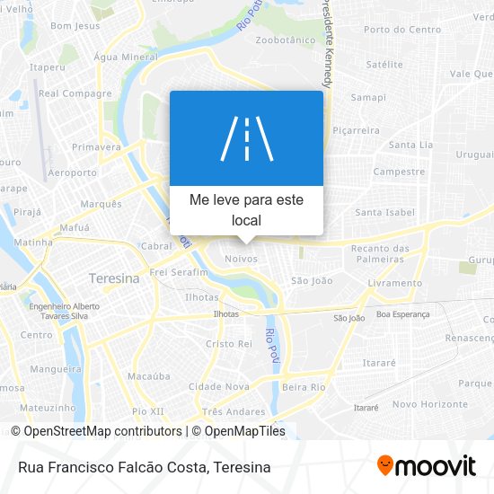 Rua Francisco Falcão Costa mapa