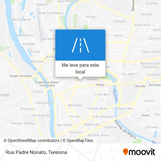 Rua Padre Nonato mapa