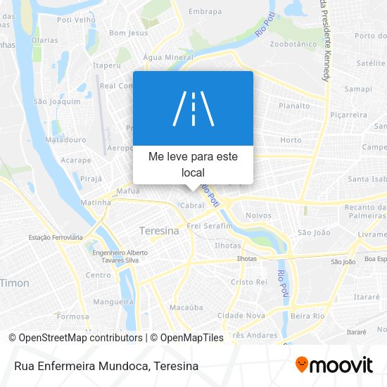 Rua Enfermeira Mundoca mapa