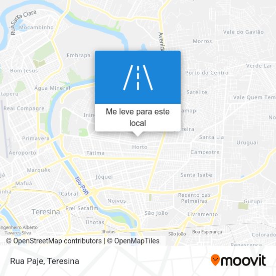 Rua Paje mapa