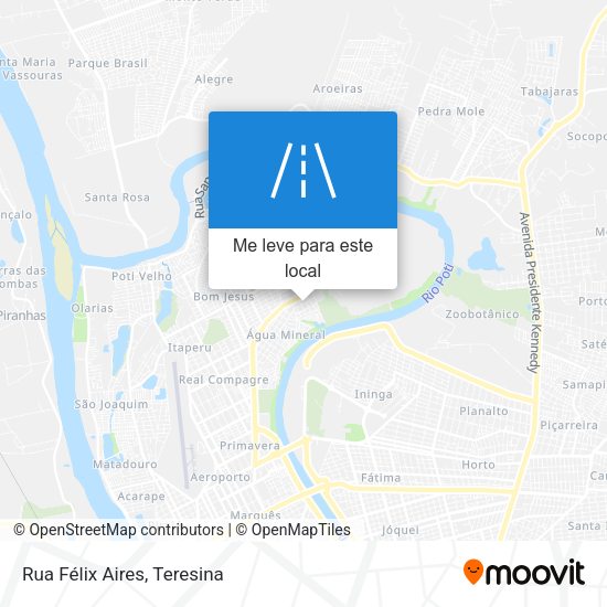 Rua Félix Aires mapa