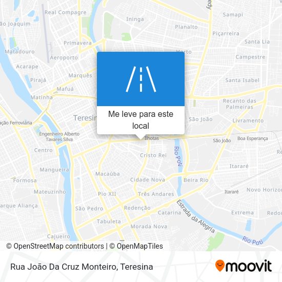 Rua João Da Cruz Monteiro mapa