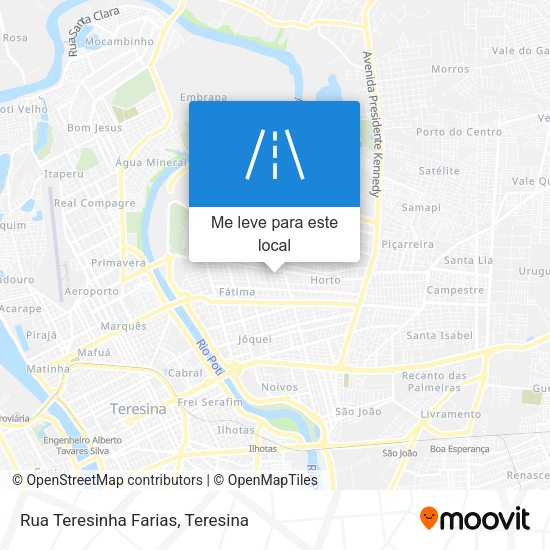 Rua Teresinha Farias mapa